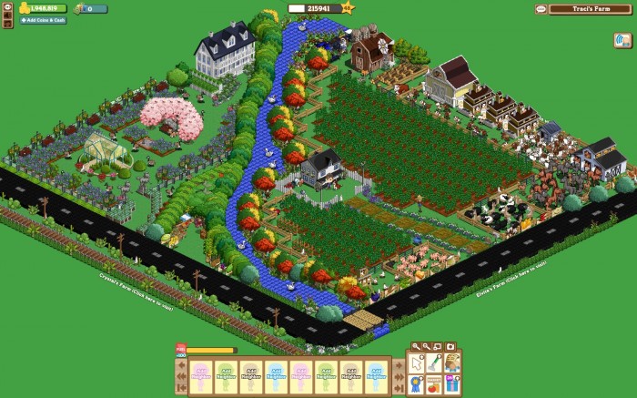 Un screenshot du fameux Farmville