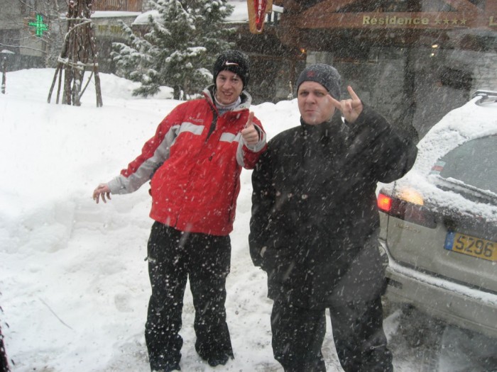 Deux gourous sous la neige