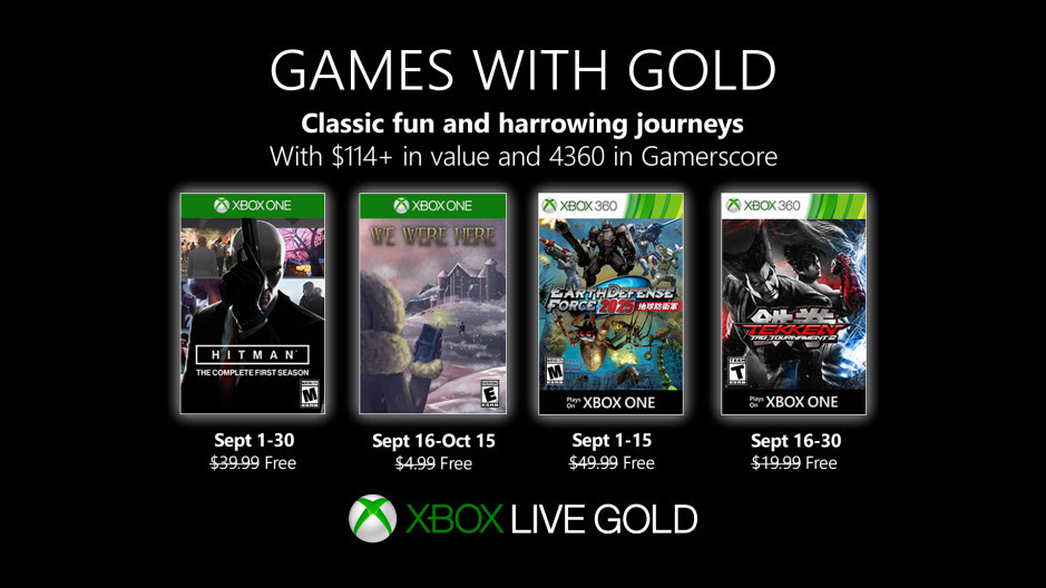 Games With Gold septembre
