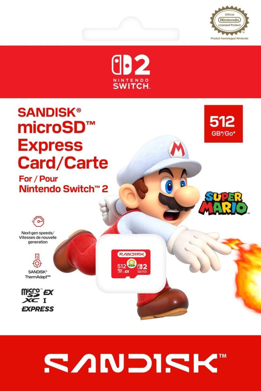 SanDisk microSD Express 512 Go