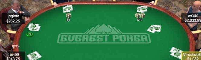 Une partie de Poker sur l'Everest.