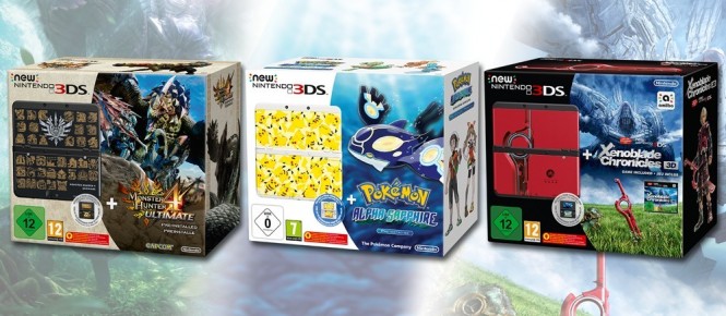 La New 3DS s'offre trois nouveaux packs