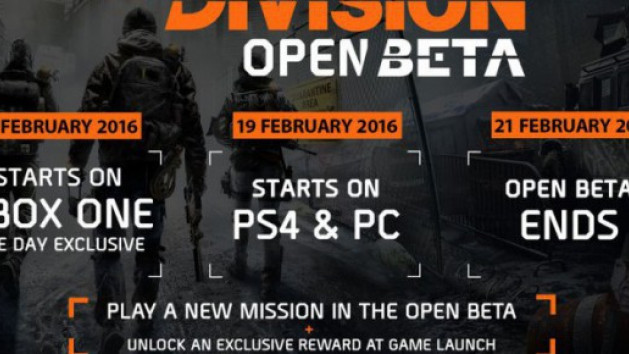 La bêta ouverte de The Division se date