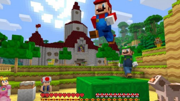 Mario arrive dans Minecraft Wii U