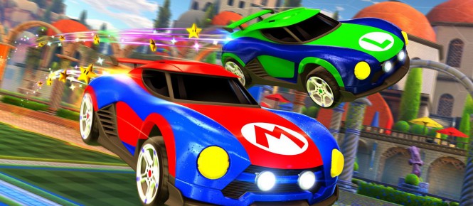 Rocket League s'offre des bagnoles Mario, Luigi et Samus !