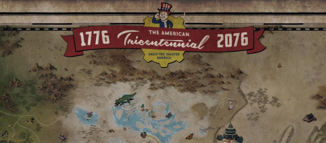 Fallout 76 : la carte accompagnée de gameplay