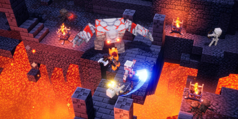 Minecraft Dungeons : fenêtres de sortie pour le cross-play et le prochain DLC