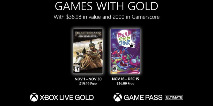 Games With Gold : programme de novembre