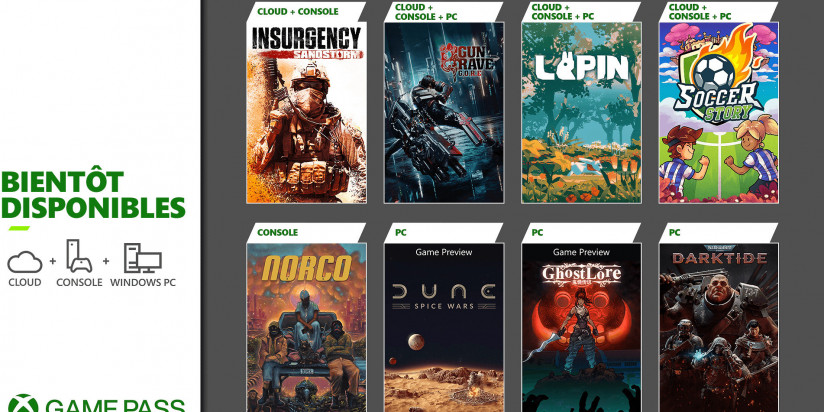 Xbox Game Pass : les nouveautés de la fin novembre