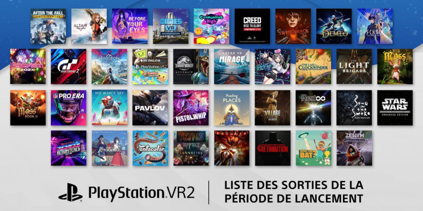 PS VR2 : presque 40 jeux pour la période de lancement
