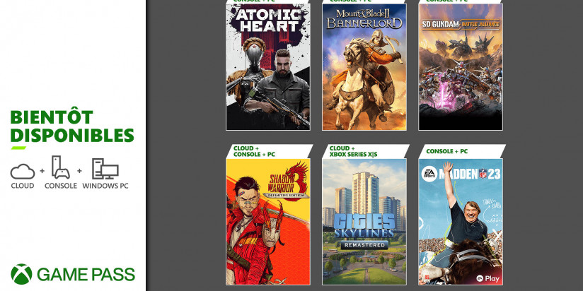 Xbox Game Pass : les nouveautés de la mi-février