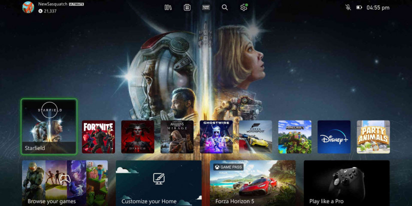 Xbox dévoile un nouvel écran d'accueil