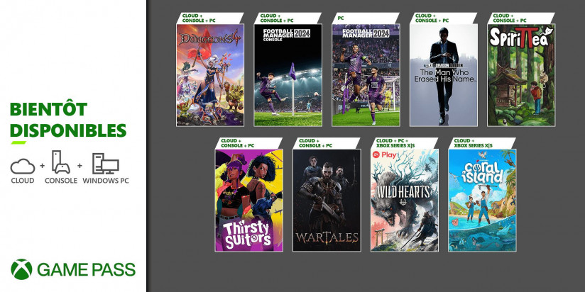 Xbox Game Pass : les jeux de la première moitié de novembre