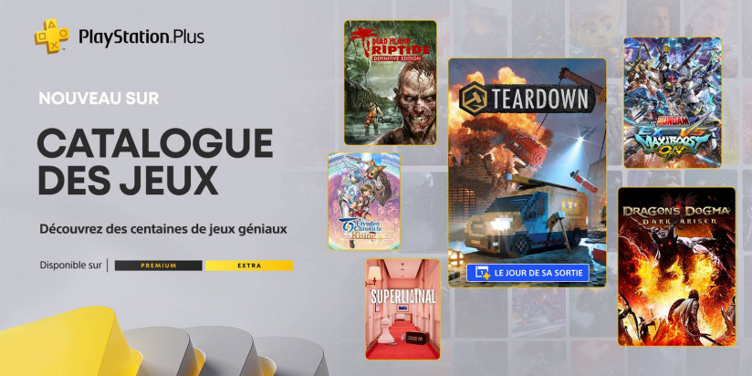 PS Plus : les jeux Extra et Premium de novembre