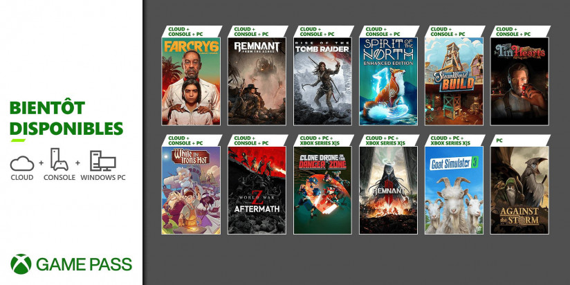 Xbox Game Pass : les jeux de début décembre