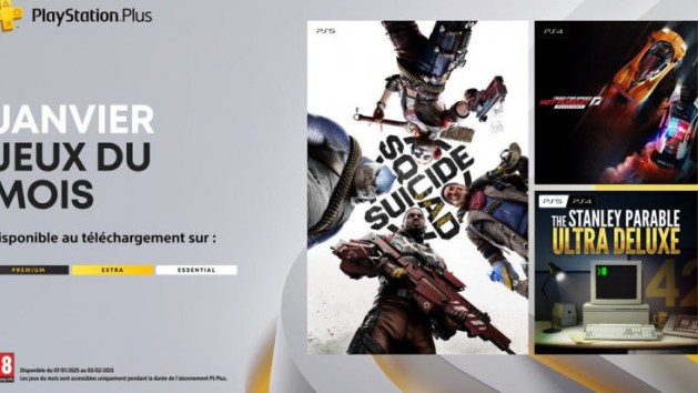 PS Plus : les jeux de janvier 2025