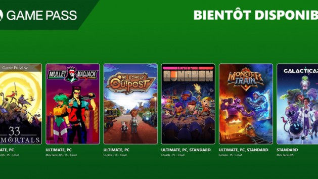 Xbox Game Pass : les jeux de début / mi mars