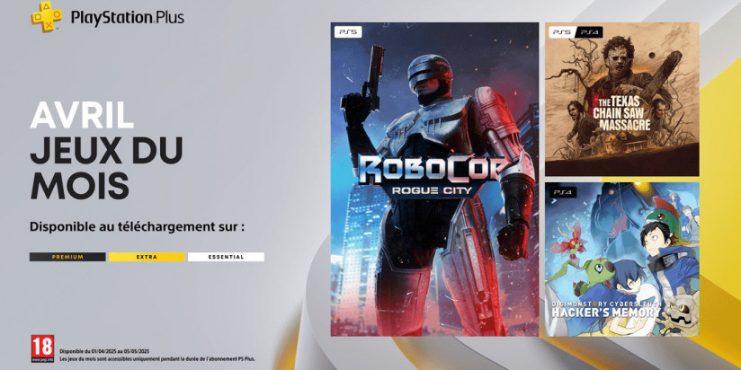 PS Plus : les jeux d'avril