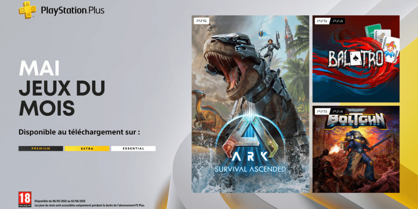 PS Plus : les jeux de mai
