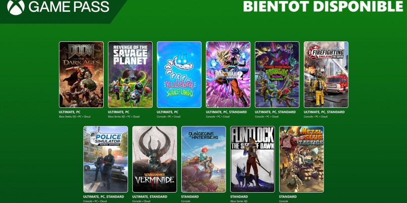 Game Pass : les jeux de la première partie de mai