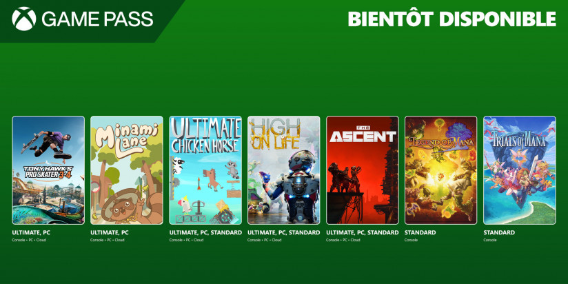 Xbox Game Pass : les jeux de début / mi juillet