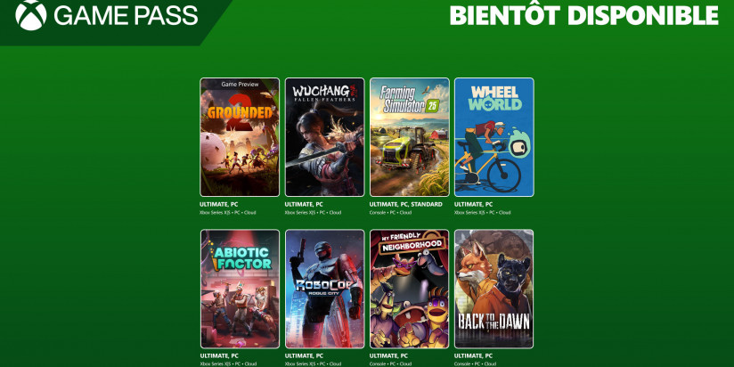 Xbox Game Pass : les jeux de la fin juillet