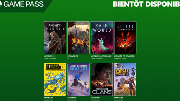 Xbox Game Pass : les jeux de début août