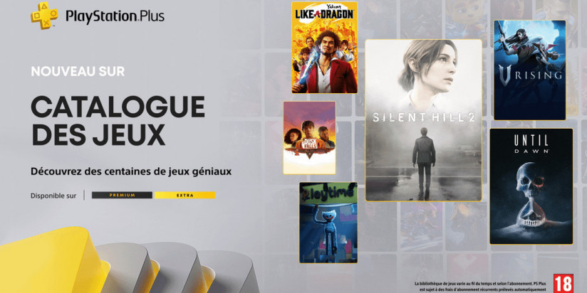 PS Plus Extra / Premium : les jeux d'octobre