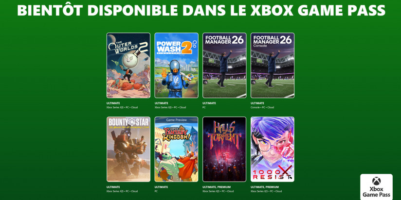 Xbox Game Pass : les jeux de fin octobre / début novembre