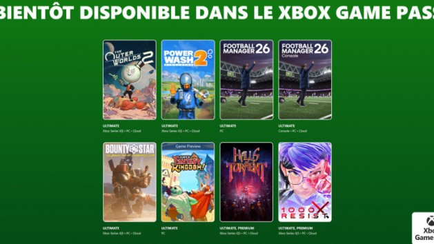 Xbox Game Pass : les jeux de fin octobre / début novembre