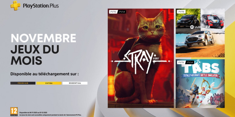 PS Plus : les jeux de novembre