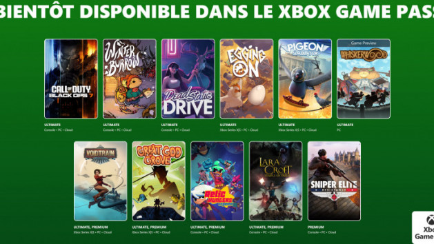 Xbox Game Pass : les jeux de la première partie de novembre