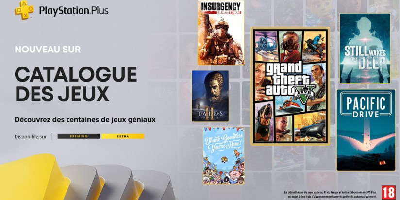 PS Plus : les jeux Extra / Premium de novembre