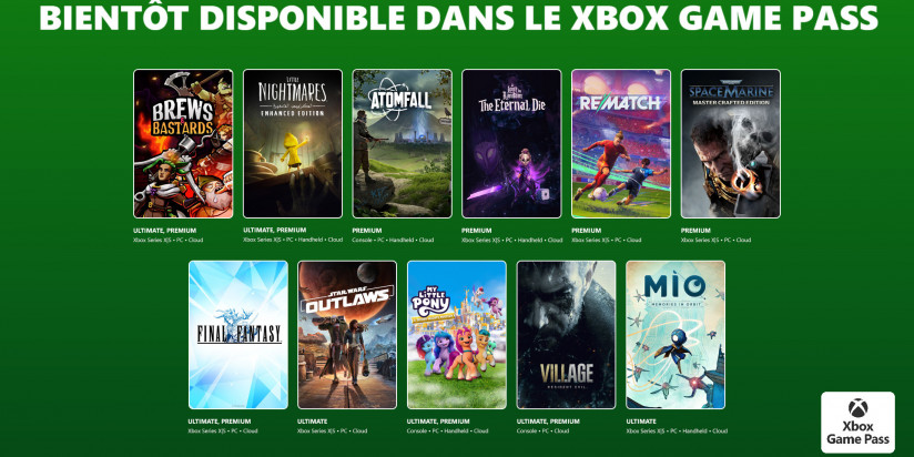 Xbox Game Pass : les jeux de la première partie de janvier 2026