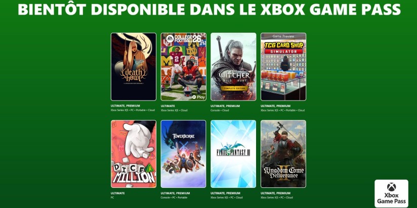 Xbox Game Pass : les jeux de la seconde partie de février