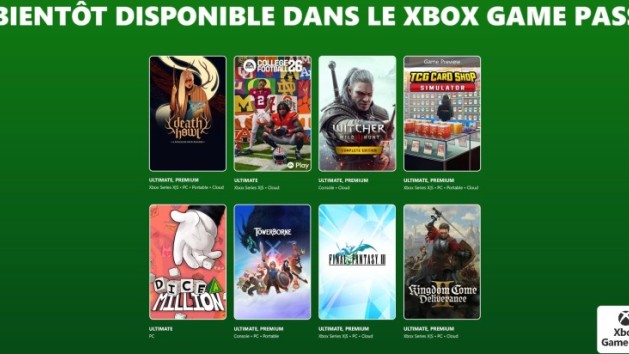 Xbox Game Pass : les jeux de la seconde partie de février