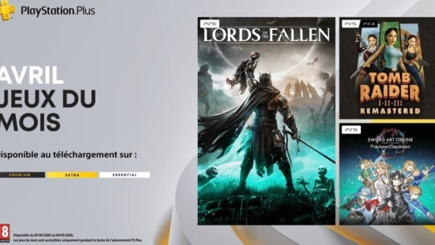 PS Plus : les jeux d'avril
