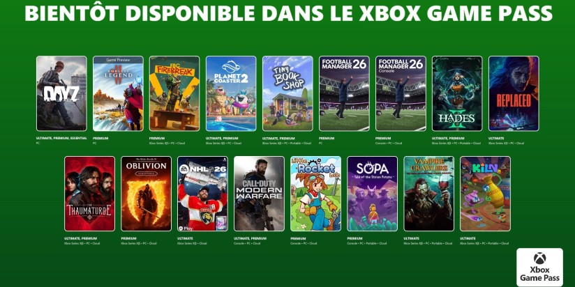 Xbox Game Pass : les jeux de la première partie d'avril