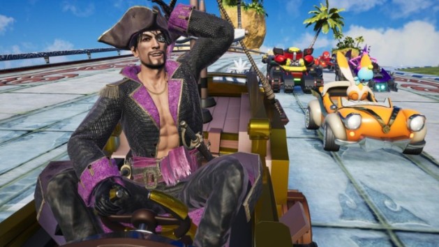 Le Capitaine Majima arrive dans Sonic Racing : CrossWorlds