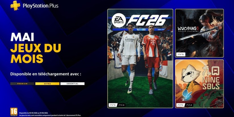 PS Plus : les jeux de mai