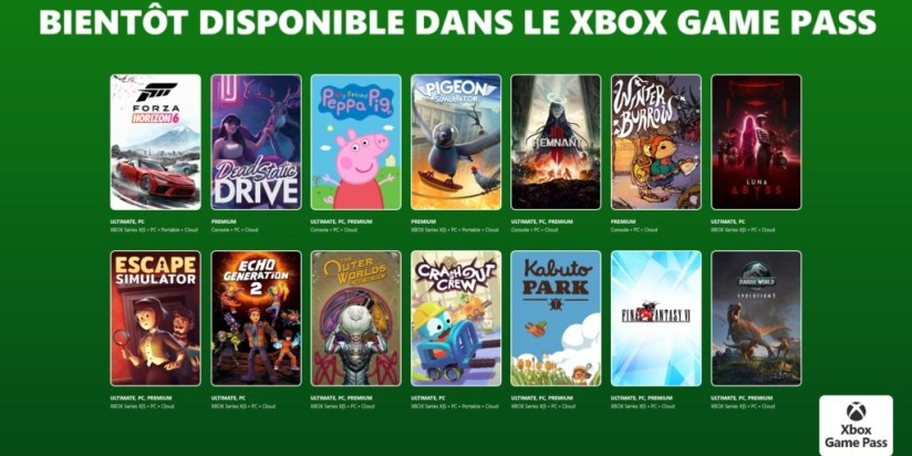 Xbox Game Pass : les jeux de la seconde partie de mai