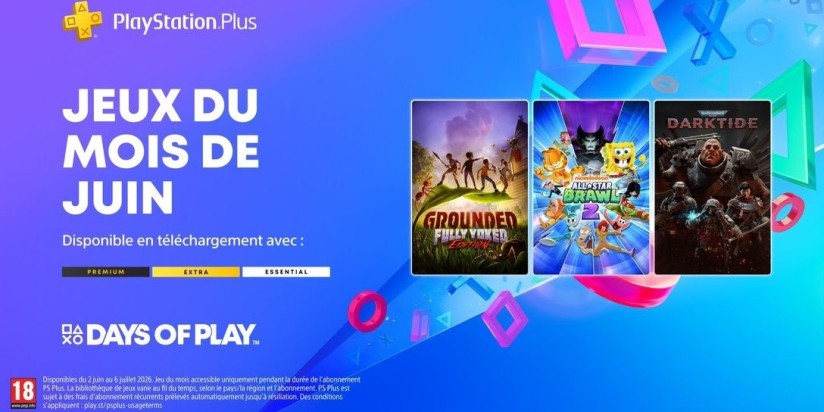PS Plus : les jeux de juin et les Days of Play