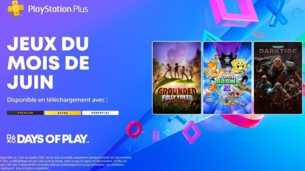 PS Plus : les jeux de juin et les Days of Play