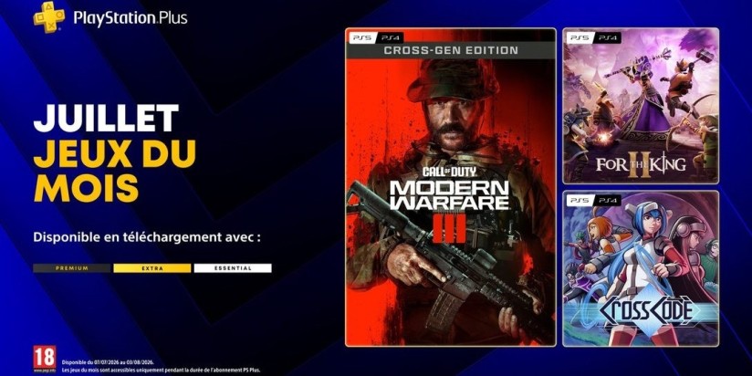 PS Plus : les jeux de juillet