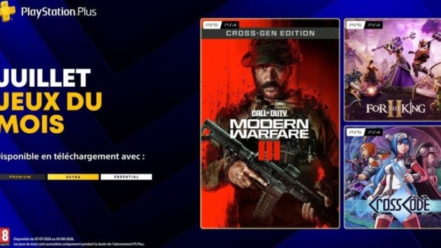 PS Plus : les jeux de juillet