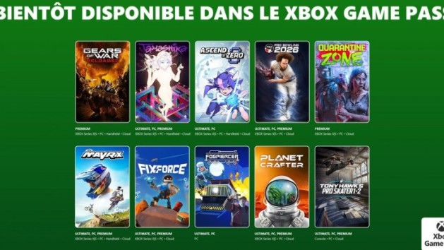 Xbox Game Pass : les jeux de la première partie de juillet