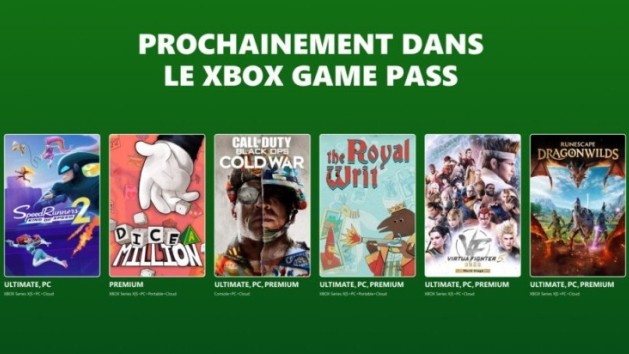 Xbox Game Pass : les jeux de la première partie de septembre