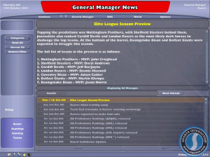 NHL Eastside Hockey Manager 2005 - PC