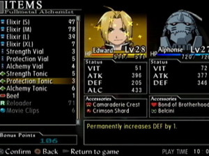 FullMetal Alchemist 2 : Curse of the Crimson Elixir - PS2